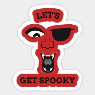 LET'S GET SPOOKY Sticker